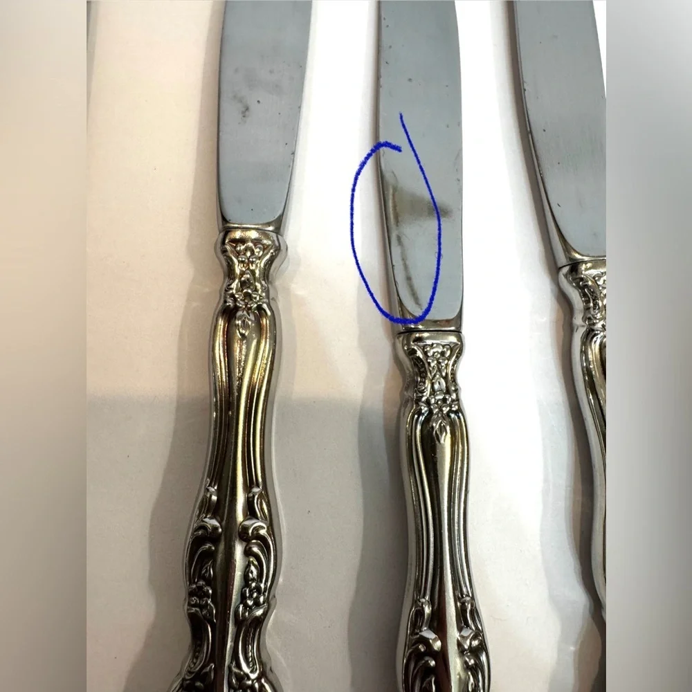 Oneida Michelangelo 6 Knives 2 Spoons Heirloom Stainless Flatware Replacements